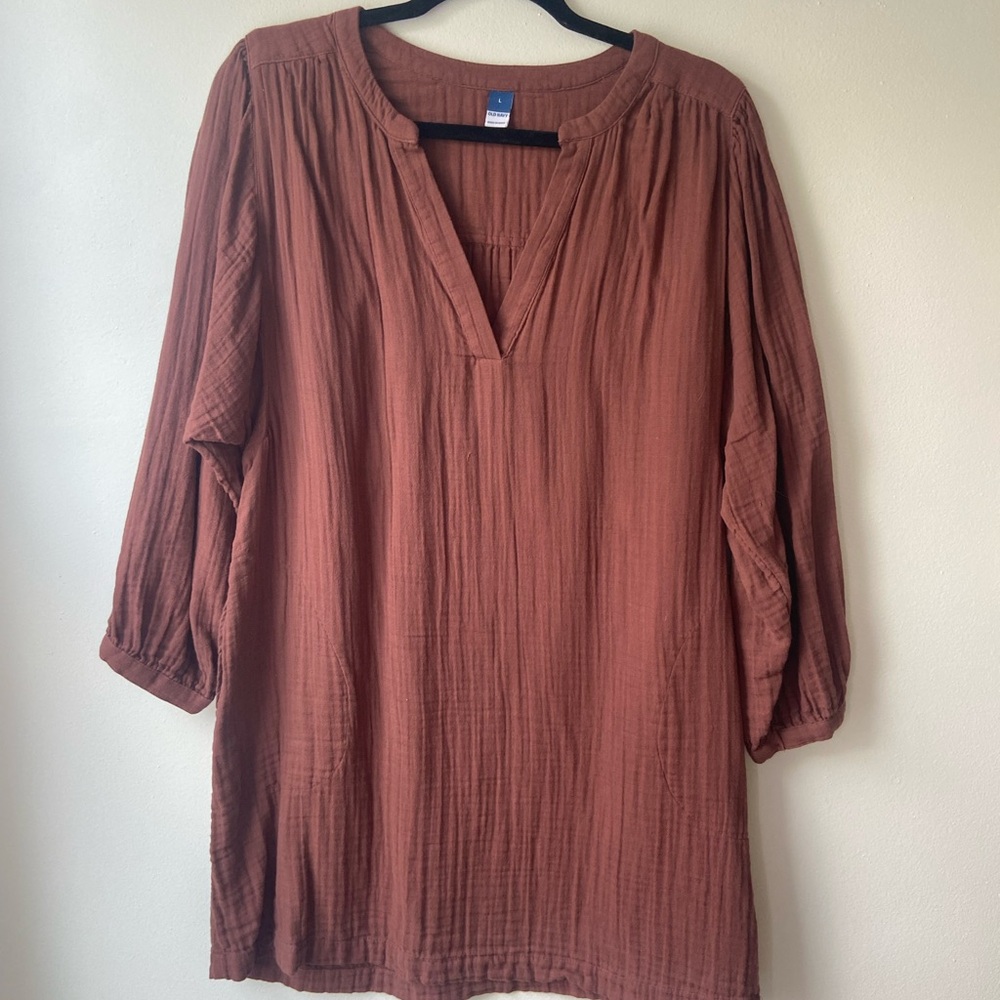 Old Navy maroon Relaxed Tunic
